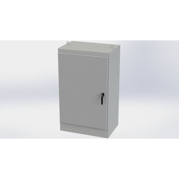 3 Point Latch with Padlock/Keylock Handle Electrical Enclosures, 60 in H, 24 in D, 36 in W